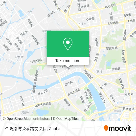金鸡路与荣泰路交叉口 map
