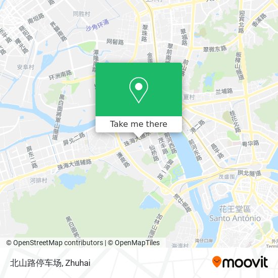 北山路停车场 map