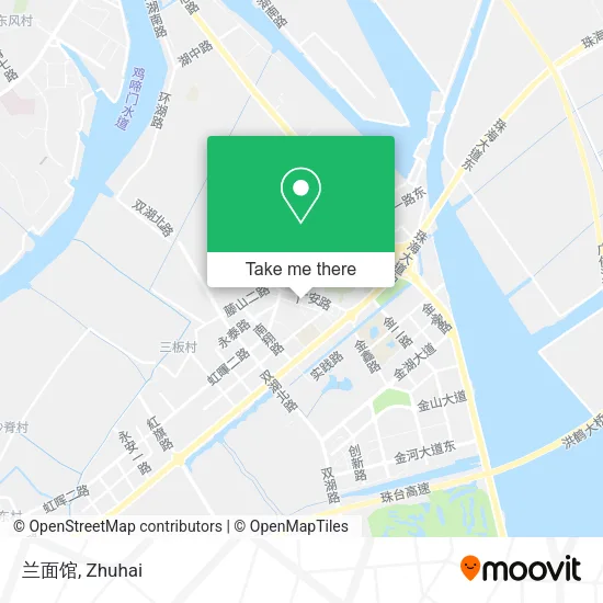 兰面馆 map