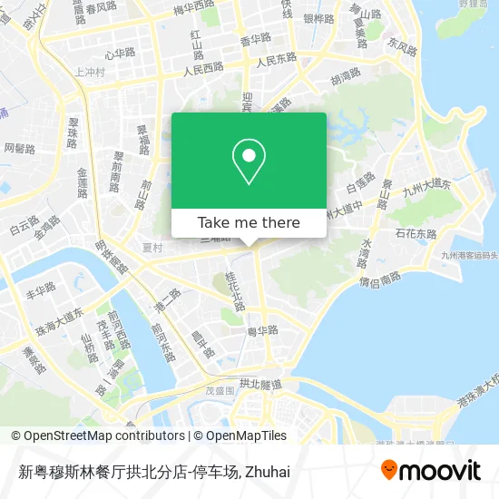 新粤穆斯林餐厅拱北分店-停车场 map