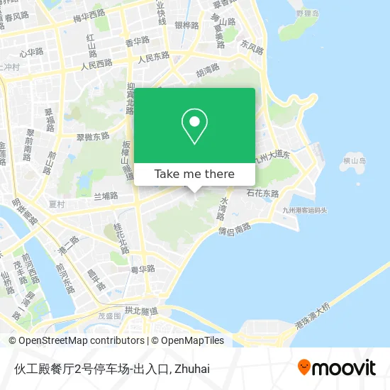 伙工殿餐厅2号停车场-出入口 map