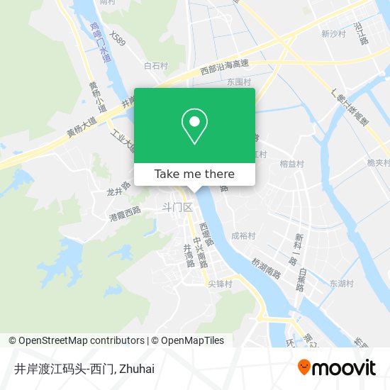 井岸渡江码头-西门 map
