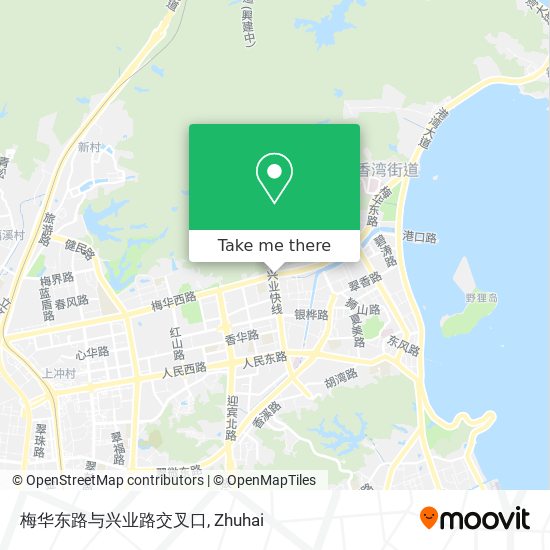 梅华东路与兴业路交叉口 map