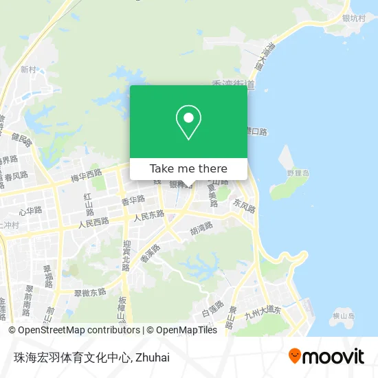 珠海宏羽体育文化中心 map