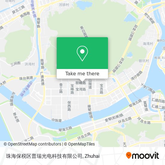 珠海保税区普瑞光电科技有限公司 map