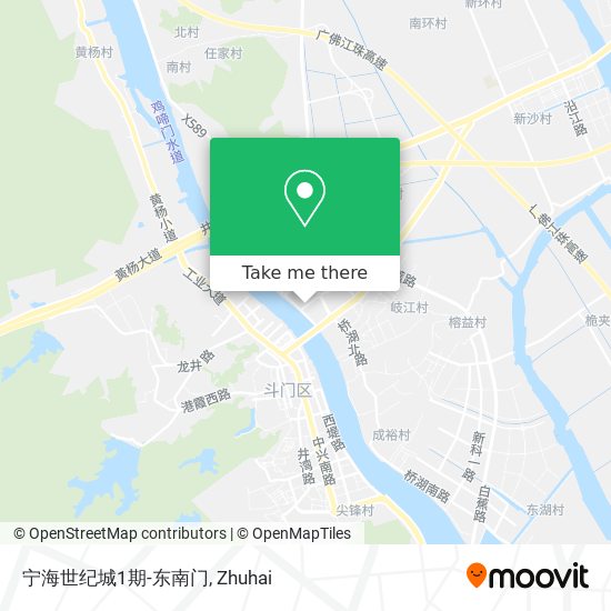 宁海世纪城1期-东南门 map