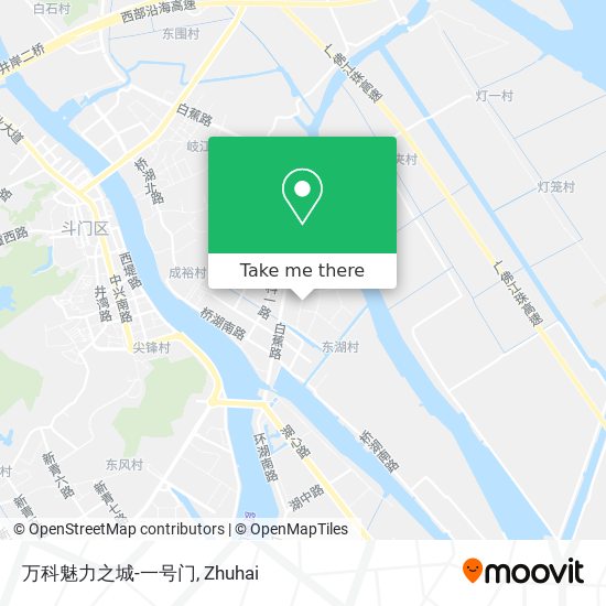 万科魅力之城-一号门 map