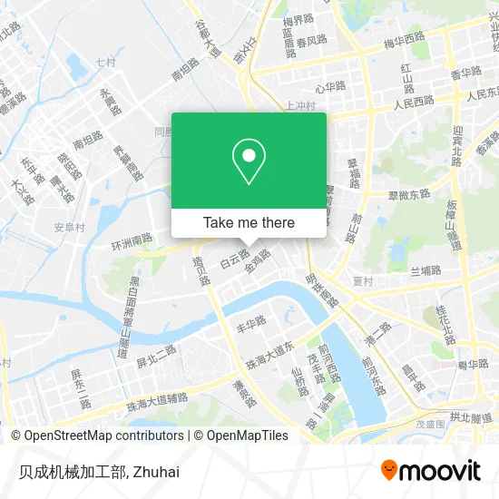 贝成机械加工部 map