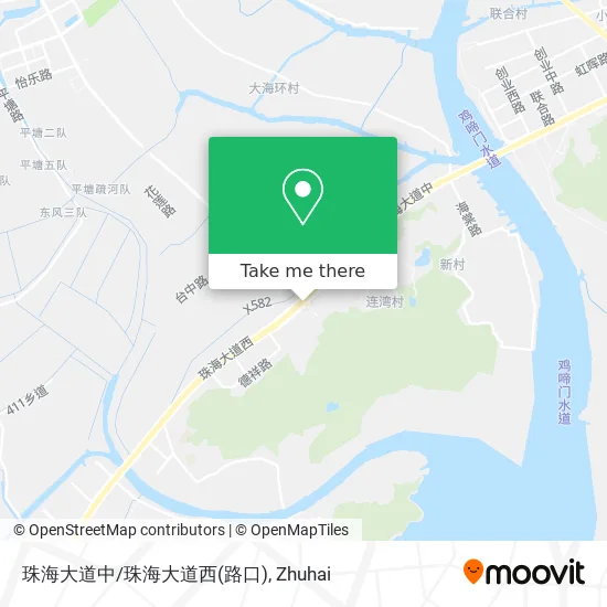 珠海大道中/珠海大道西(路口) map
