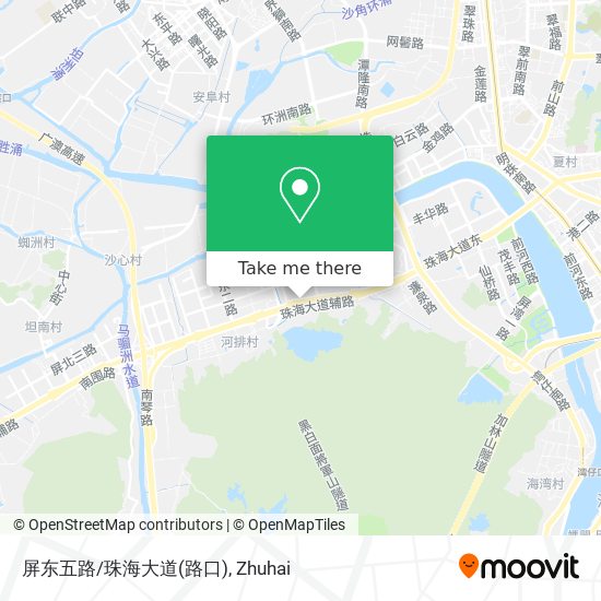 屏东五路/珠海大道(路口) map