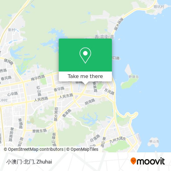小澳门-北门 map