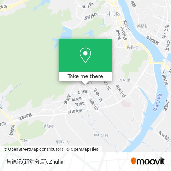 肯德记(新堂分店) map