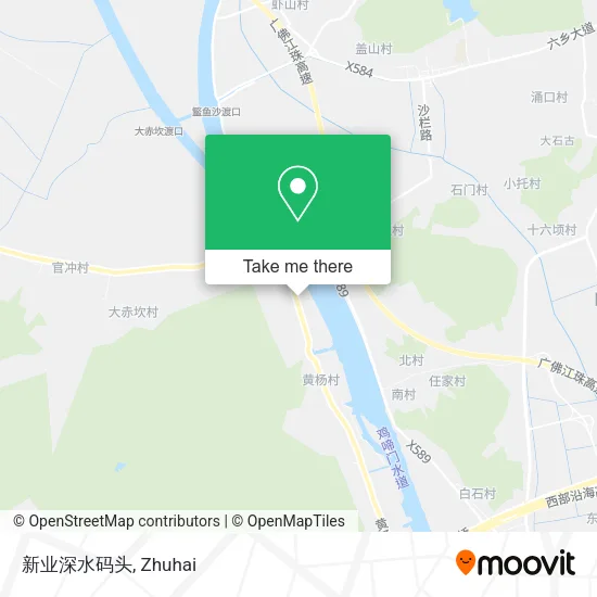 新业深水码头 map