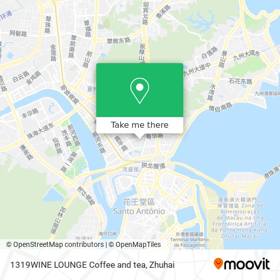 1319WINE LOUNGE Coffee and tea map