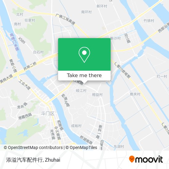 添溢汽车配件行 map
