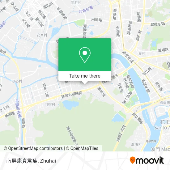 南屏康真君庙 map