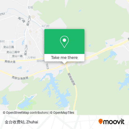 金台收费站 map