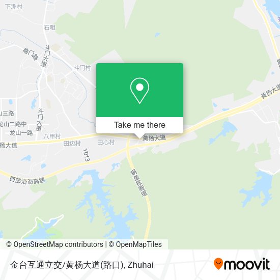 金台互通立交/黄杨大道(路口) map