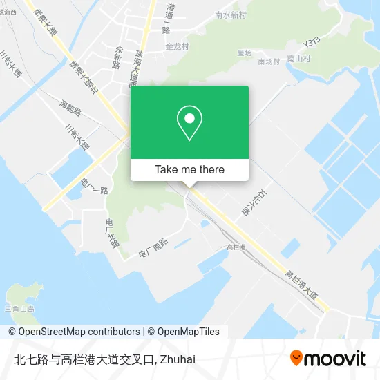 北七路与高栏港大道交叉口 map