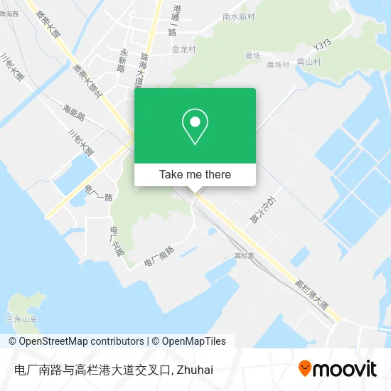 电厂南路与高栏港大道交叉口 map