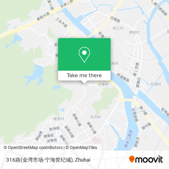 316路(金湾市场-宁海世纪城) map