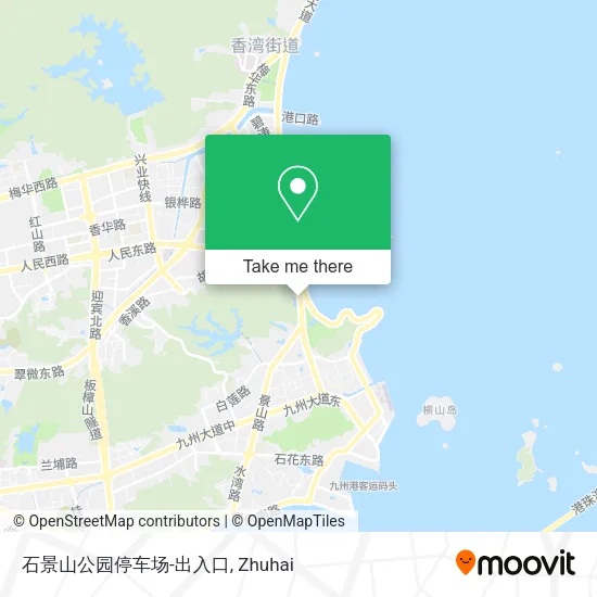 石景山公园停车场-出入口 map