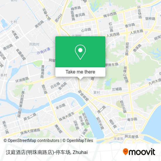 汉庭酒店(明珠南路店)-停车场 map