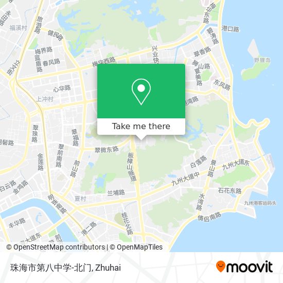 珠海市第八中学-北门 map