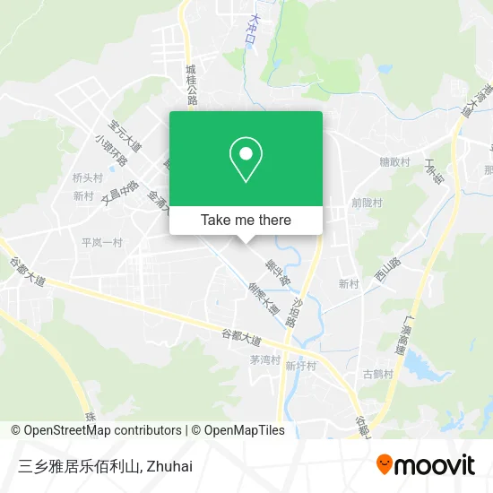 三乡雅居乐佰利山 map