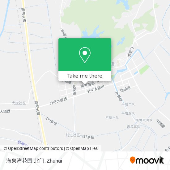 海泉湾花园-北门 map