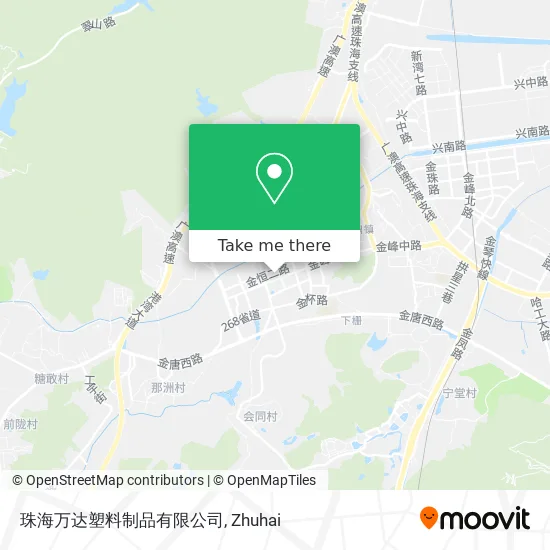 珠海万达塑料制品有限公司 map