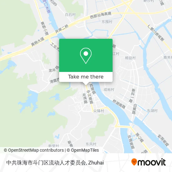 中共珠海市斗门区流动人才委员会 map