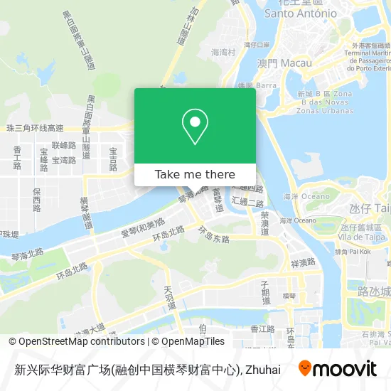 新兴际华财富广场(融创中国横琴财富中心) map