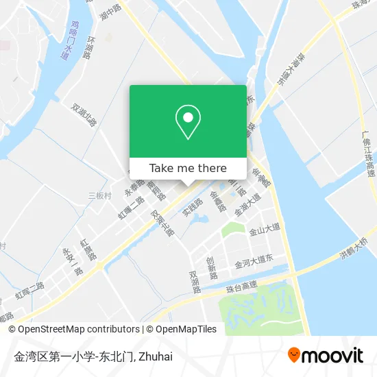 金湾区第一小学-东北门 map
