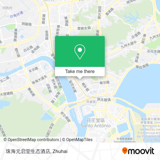 珠海元启堂生态酒店 map