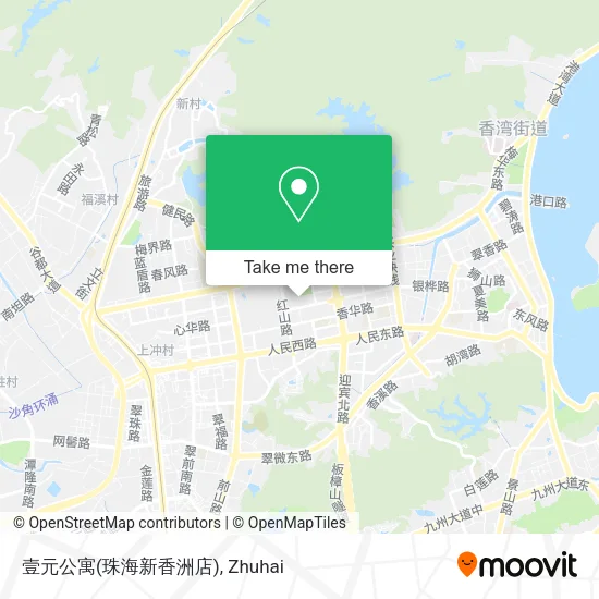 壹元公寓(珠海新香洲店) map