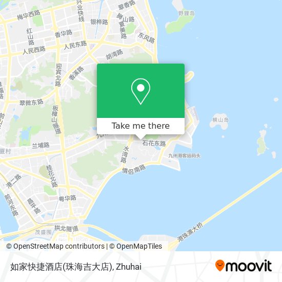 如家快捷酒店(珠海吉大店) map