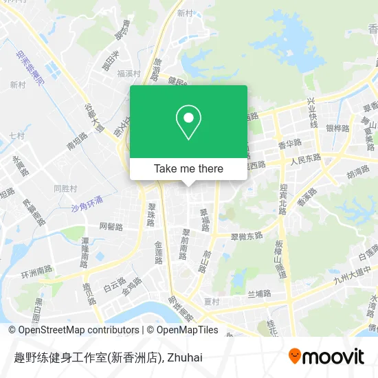 趣野练健身工作室(新香洲店) map