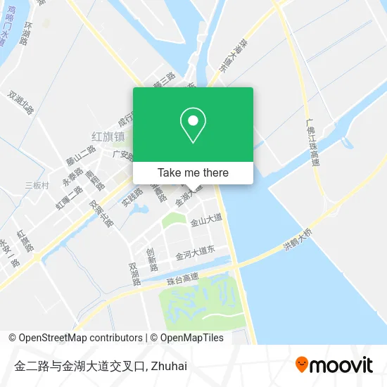 金二路与金湖大道交叉口 map