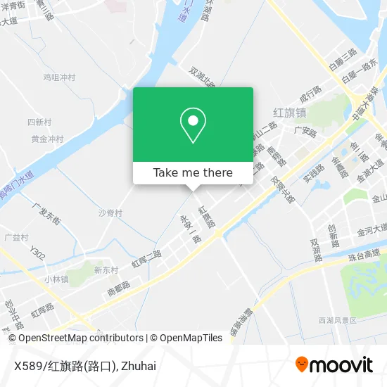X589/红旗路(路口) map