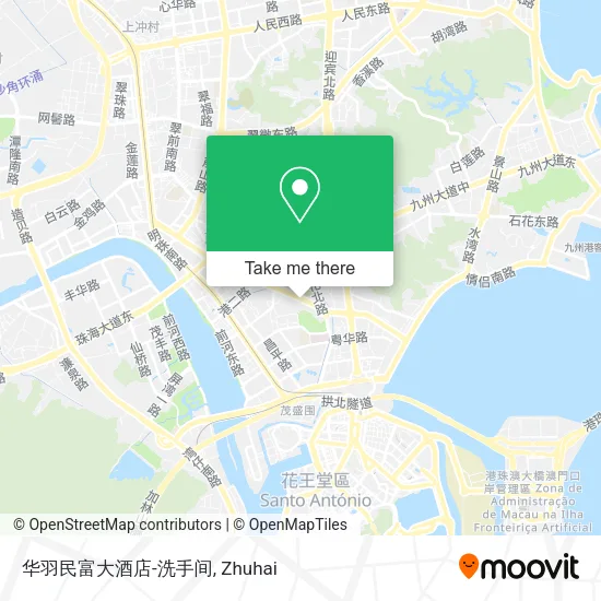 华羽民富大酒店-洗手间 map