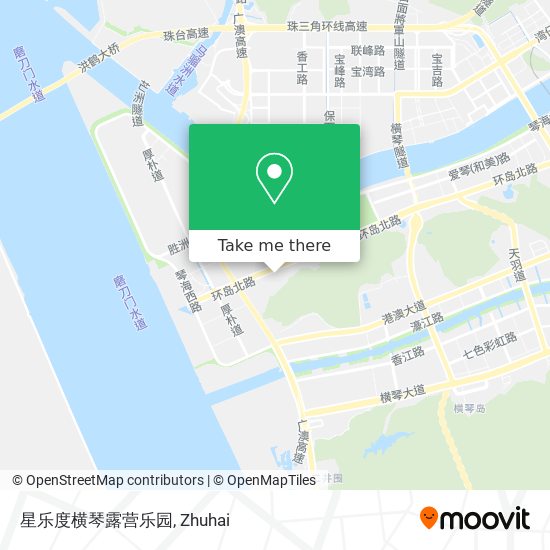 星乐度横琴露营乐园 map