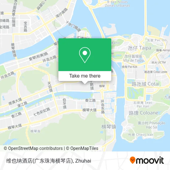 维也纳酒店(广东珠海横琴店) map