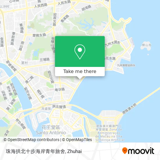 珠海拱北十步海岸青年旅舍 map