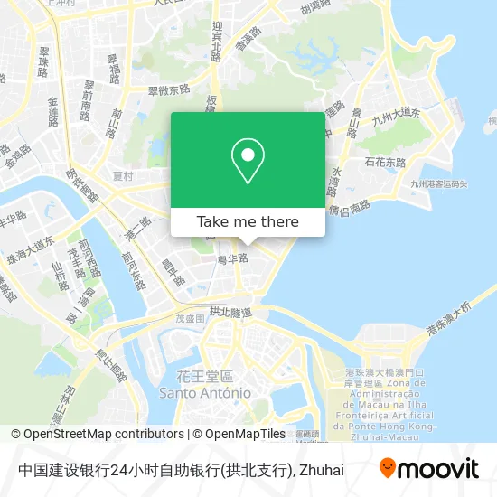 中国建设银行24小时自助银行(拱北支行) map