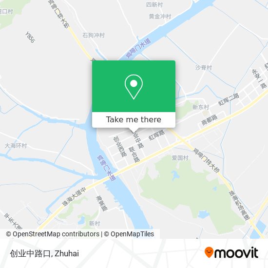 创业中路口 map