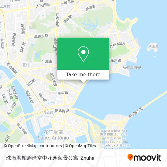 珠海君铂碧湾空中花园海景公寓 map