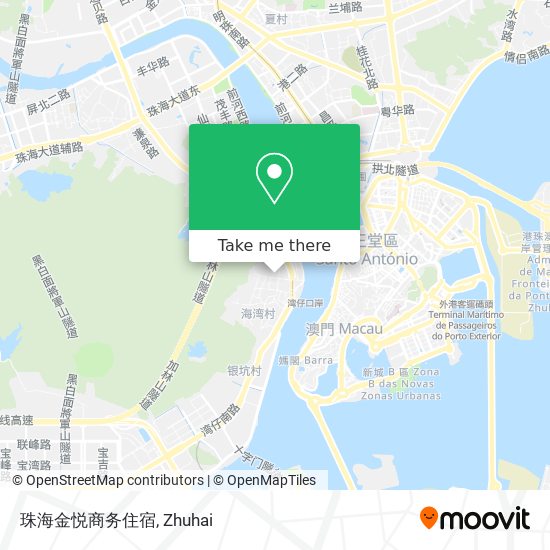 珠海金悦商务住宿 map