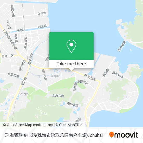 珠海驿联充电站(珠海市珍珠乐园南停车场) map