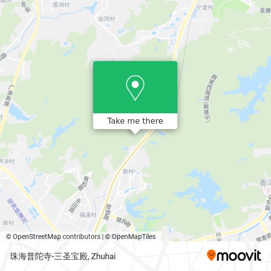 珠海普陀寺-三圣宝殿 map